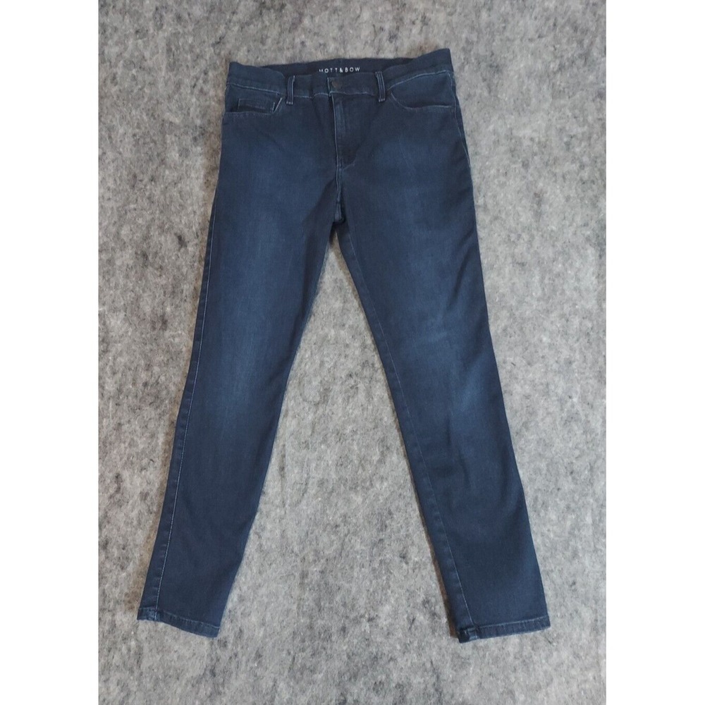Mott And Bow Jeans Womens 29x28 Mid Rise‎ Skinny Indigo Jeans Stretch Denim